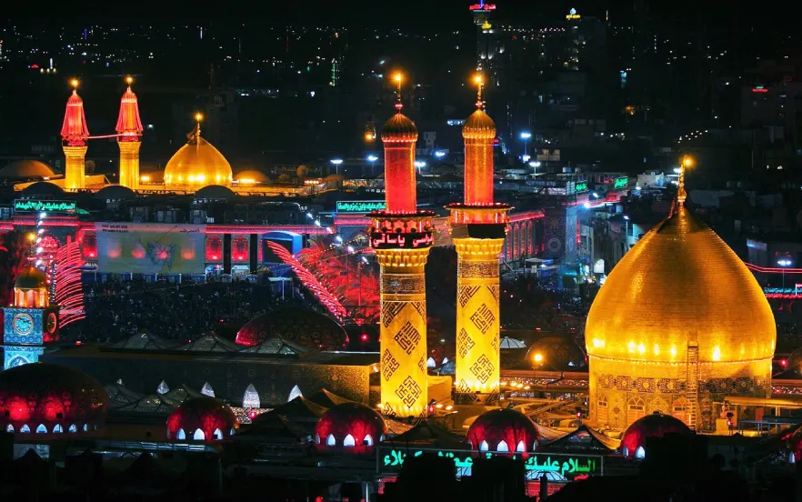 حرم امام حسین(ع) وحرم حضرت ابوالفضل العباس (ع)